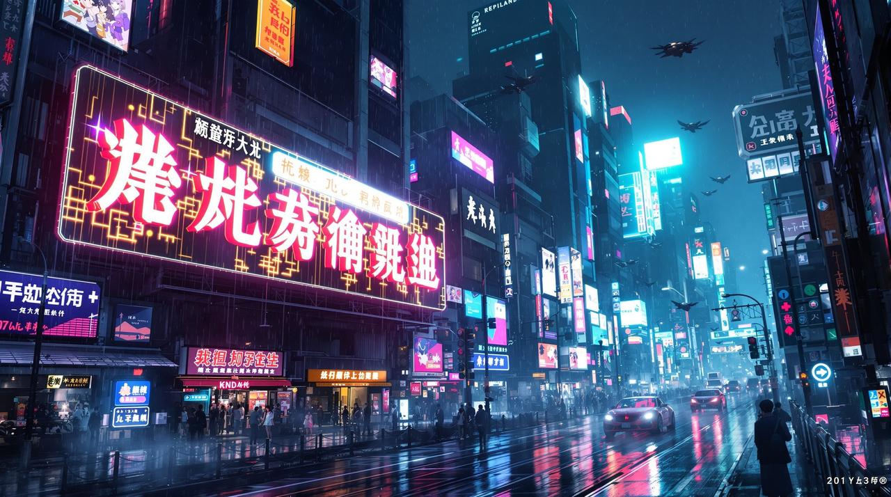 动漫本子 - 科幻赛博机甲世界，电光火石的未来都市